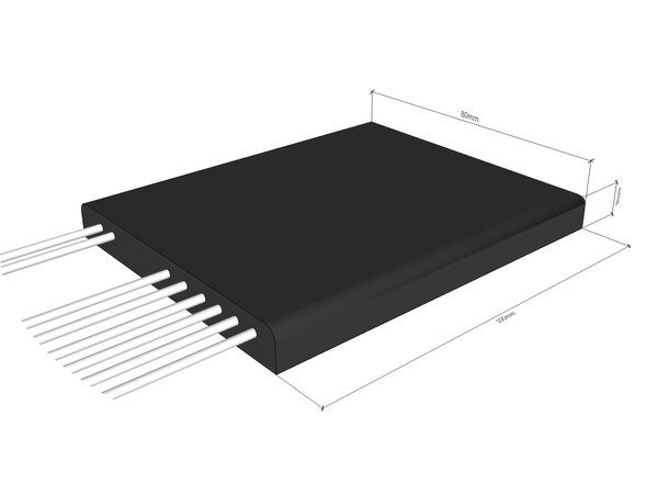 Fiberworks 4+2ch. CWDM 1-fiber Mux/Demux Mon. port, 900µm SC/APC, for outdoor use 